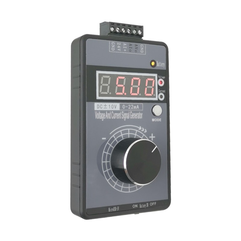 新款手持式0-5V-10V电压 0-4-20mA电O流信号发生器模拟调试源环