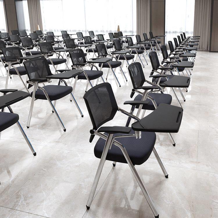 折叠培训椅带桌板会议写字板桌椅一体会议室开会办公室培训班椅子