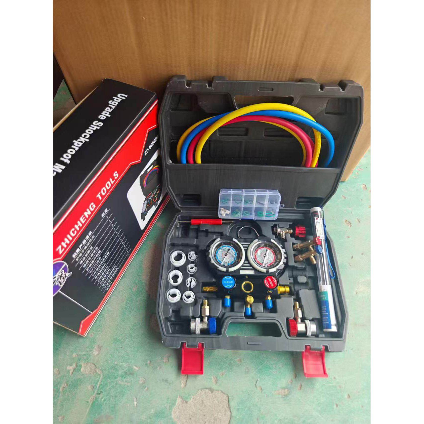 汽车空调加氟工具套装汽车空调加氟表空调加氟双压力表汽车空调