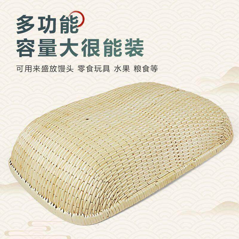 柳编筐柳条笸箩馒头筐圆形簸箕藤编收纳篮簸箩大号长方形现捞箩筐