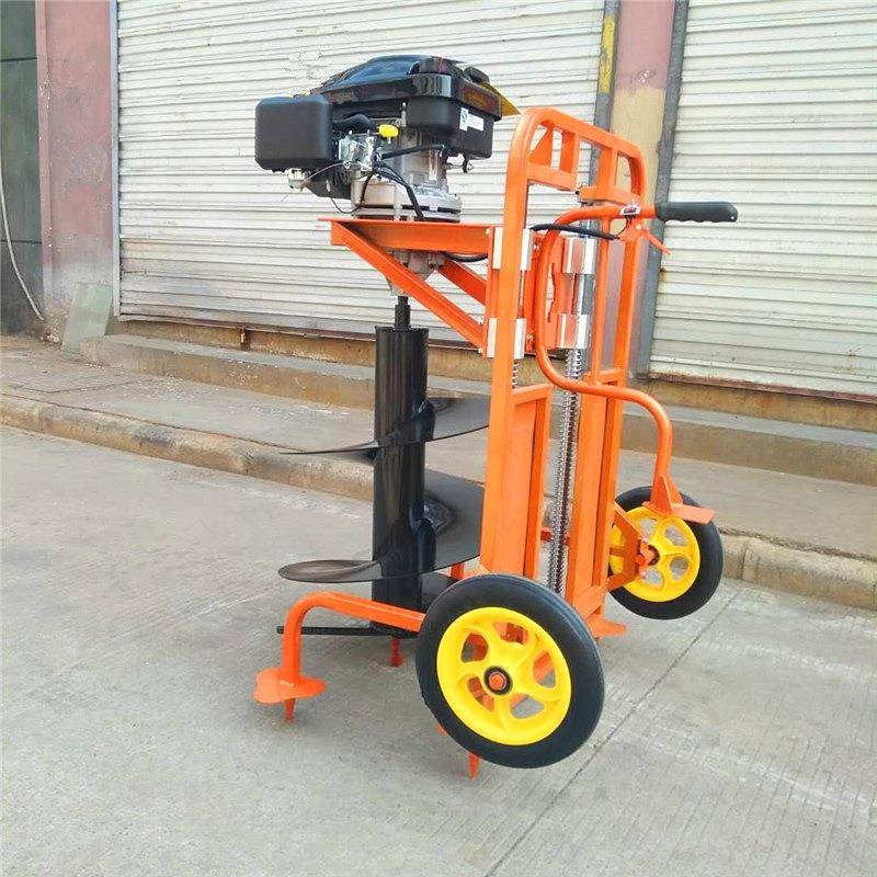 小型植树造林挖坑机汽油手推便携式打孔机多功能挖坑机价格