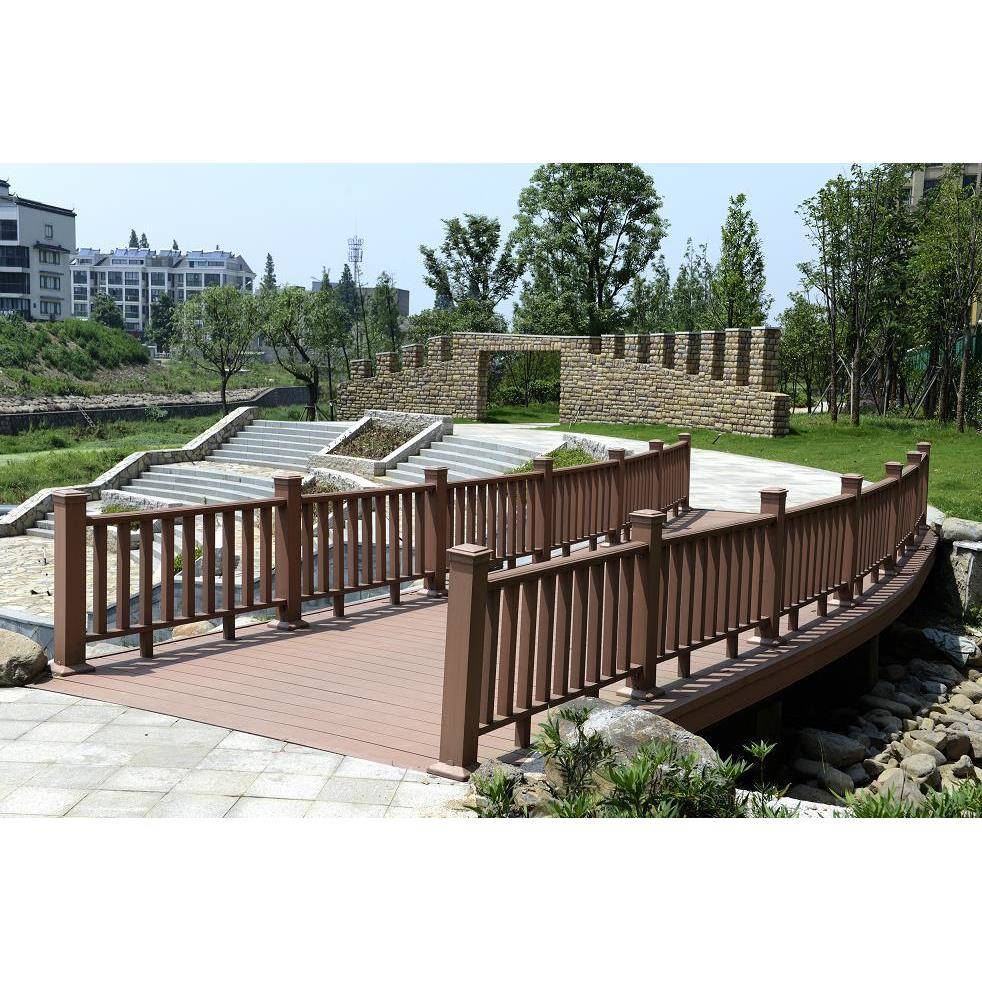 厂家供应户外生态防腐塑木护栏塑木围栏栏杆园林景观塑木护栏防水