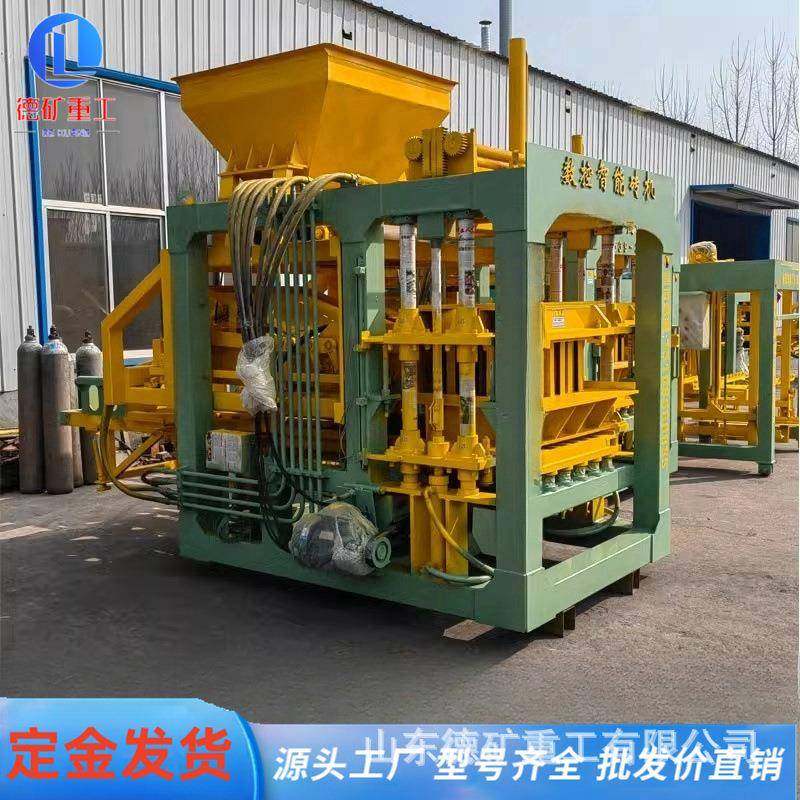 免烧水泥制砖机半自动空心砖机水泥砖机砌块机彩砖机透水砖机