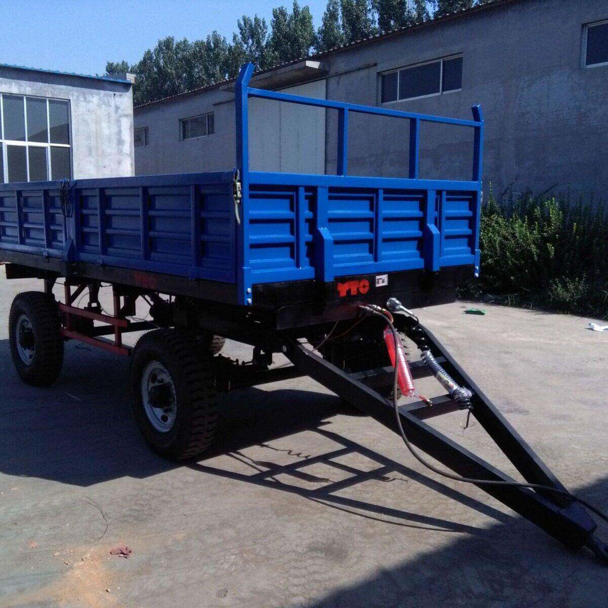 农用双轴拖车拖斗拖拉机带动场上运输工具恒兴