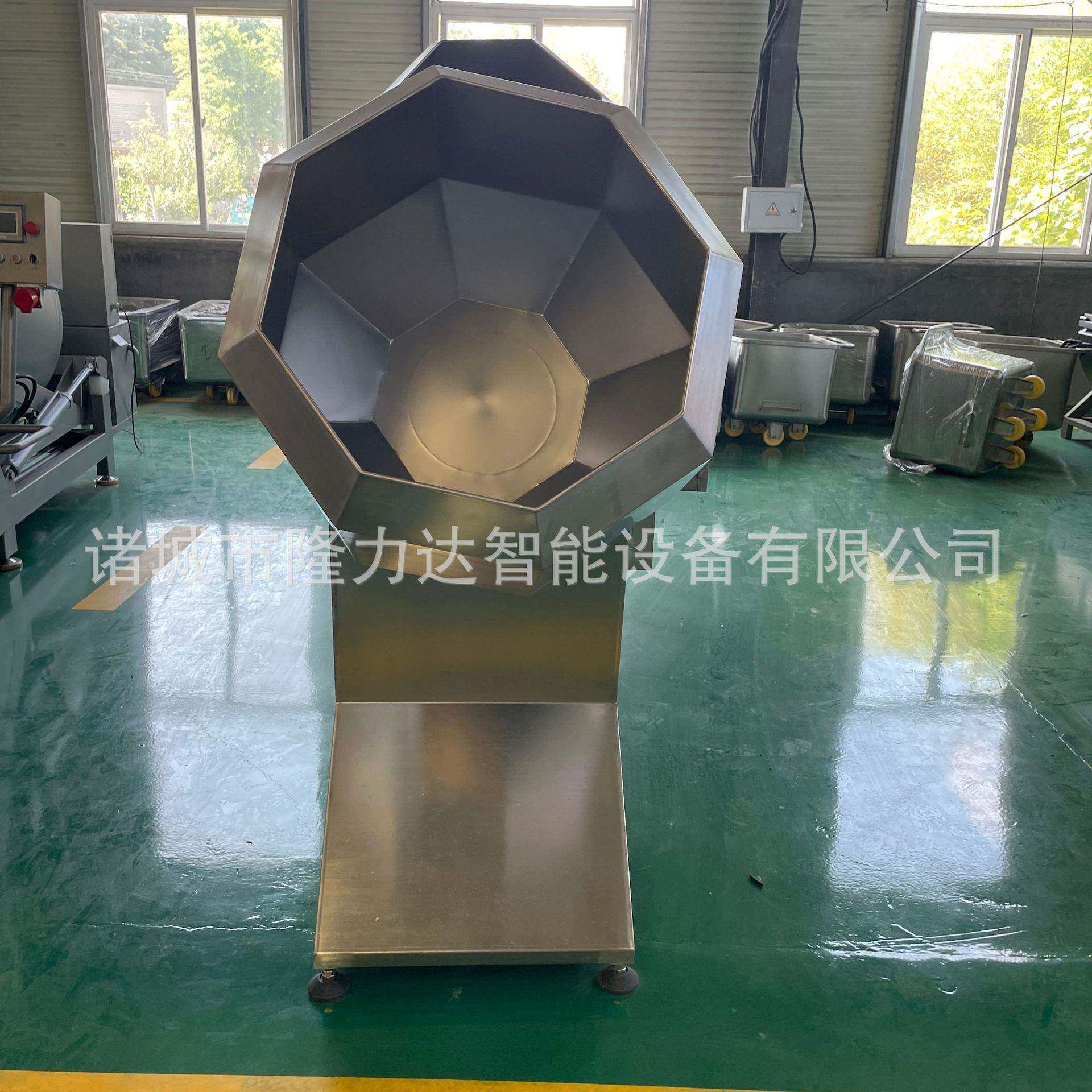 不锈钢八角拌料机食品调味机多功能滚筒式商用八角搅拌机