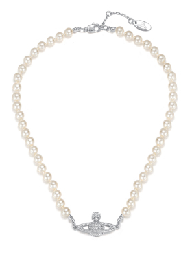 西太后珍珠项链小众土星吊坠项链