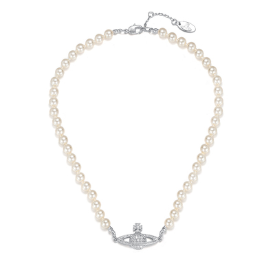 西太后珍珠项链小众土星吊坠项链