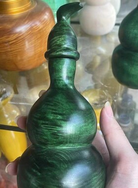 金丝楠木水波纹葫芦新款创意楠木G上阴沉色葫芦摆件送礼佳