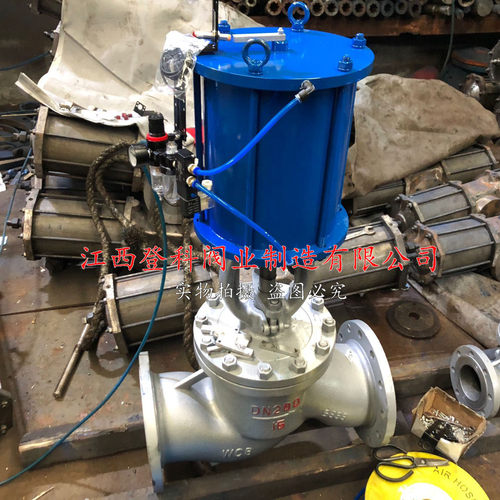 气动程控阀J641H-16P DN200 程控阀 气动截止阀 单作用常开截止阀