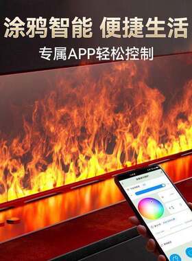 3d火焰雾化壁炉欧式装饰嵌入式电子壁炉仿真家用网红电视柜加湿器