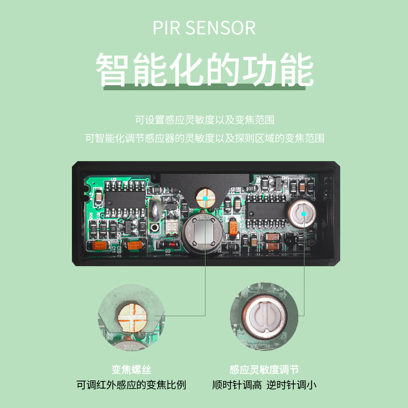 保利德自动门探头感应器 旋转门感应器红外感应器 被动红外探头