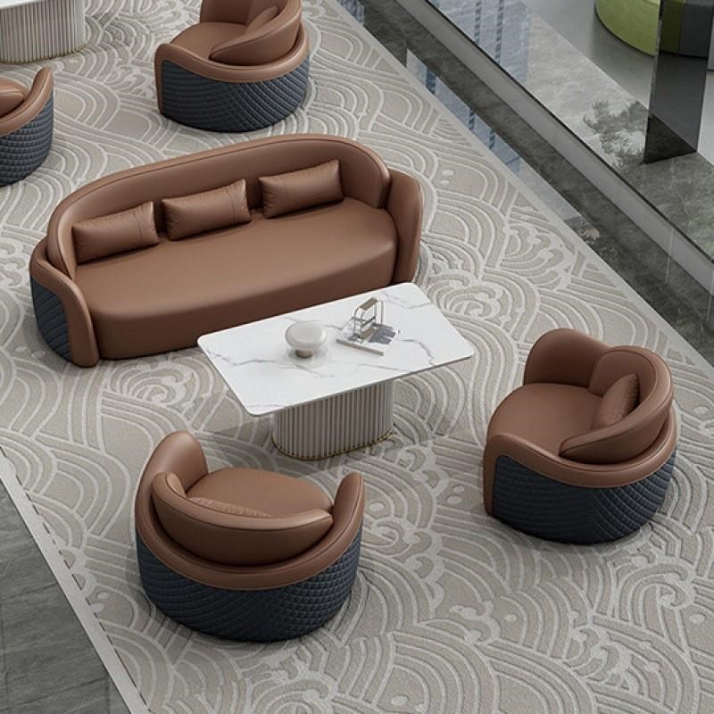 商务酒店办公洽谈沙发桌椅美容院大堂创意休闲接待会客沙发椅