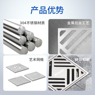 红点奖i吉博力水母地漏装饰盖盖板式格栅