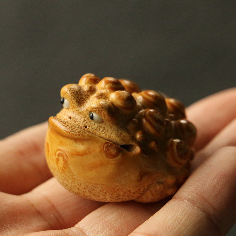 陈航君本工精选几十年满钉老竹根老料纯手工精工雕刻金蟾把件,特色手工艺,竹编/竹雕,淘宝优惠券,粉丝福利购,淘宝优惠卷