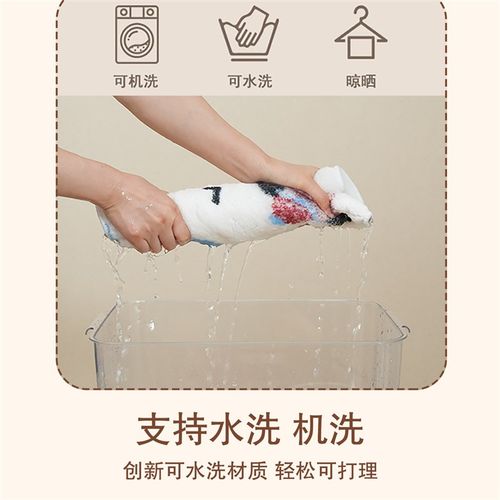 中古风棕色地毯卧室卡通床边毯儿童房阅读区地垫子地毯女孩卧室