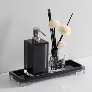 酒店洗手液瓶浴室泡瓶卫生间按压分装空瓶样板间香薰棉签盒托盘