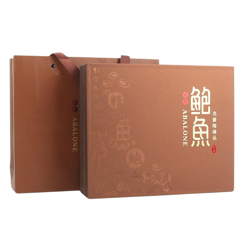 高档干鲍鱼包装盒礼品盒克海鲜干货礼盒鲍鱼空盒子定制