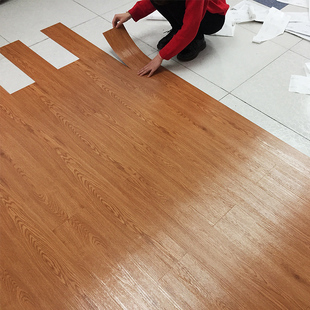 自粘革水泥地防水石塑胶木纹地砖纸加厚耐磨