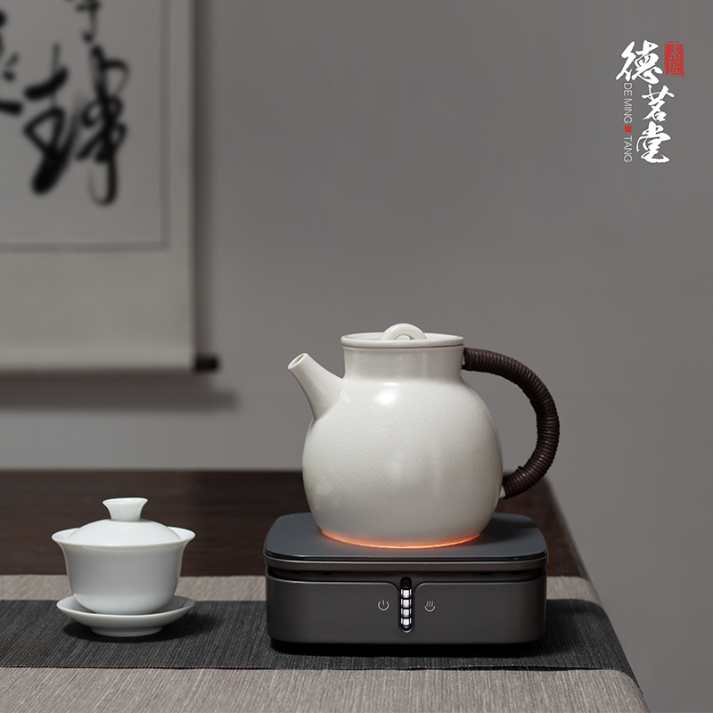 德茗堂猫二代迷你电陶炉茶炉铁壶烧水煮茶电磁炉电热炉光波炉