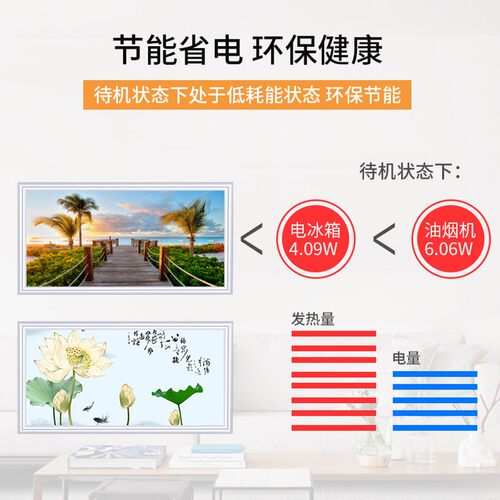 石墨烯碳晶墙暖壁画取暖器壁挂式电暖器家用节能速热电暖画暖气板