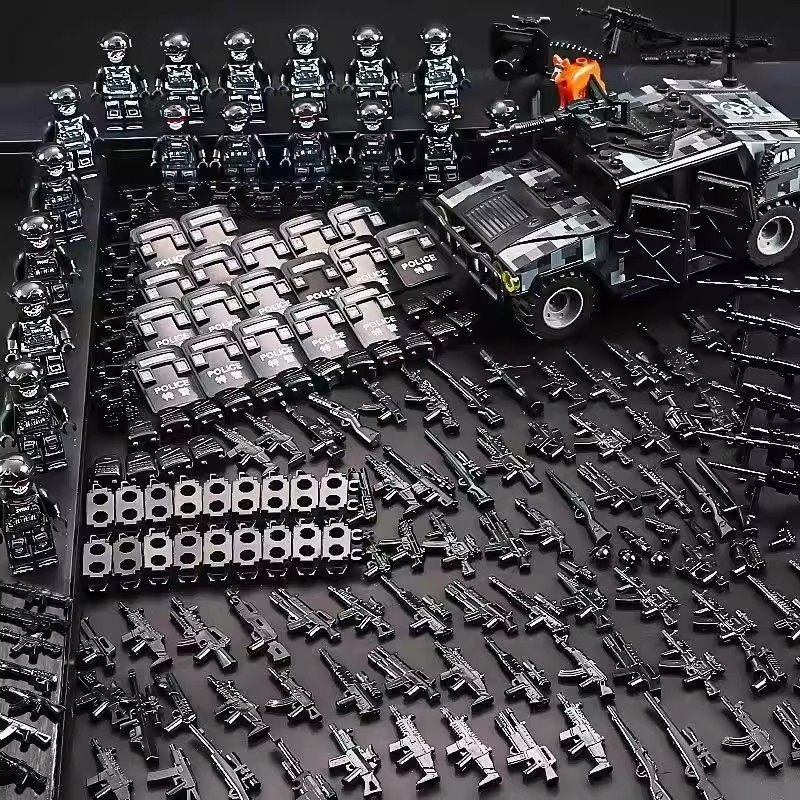 兼容乐高军事防爆积木人仔