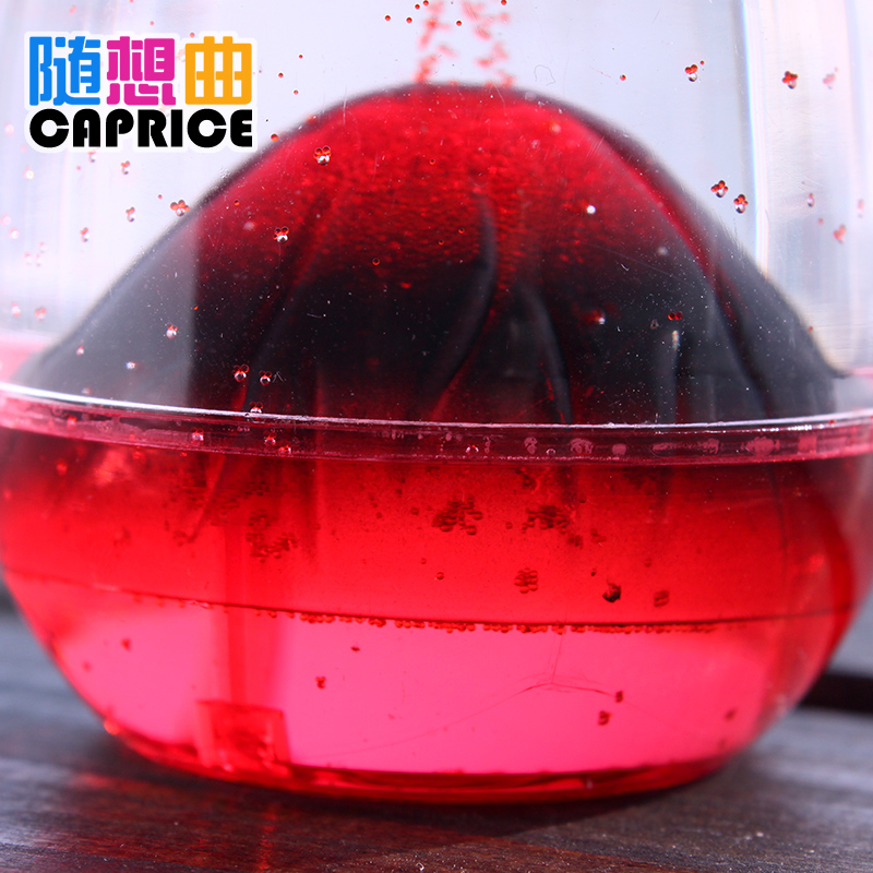 火山爆发沙漏计时器摆件迷你液体流沙油漏儿童日式桌面解压小装饰