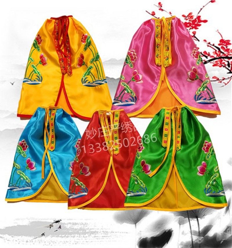 佛像荷花小披风佛衣观音菩萨衣送子娘娘斗篷神衣佛袍30 40 50公分