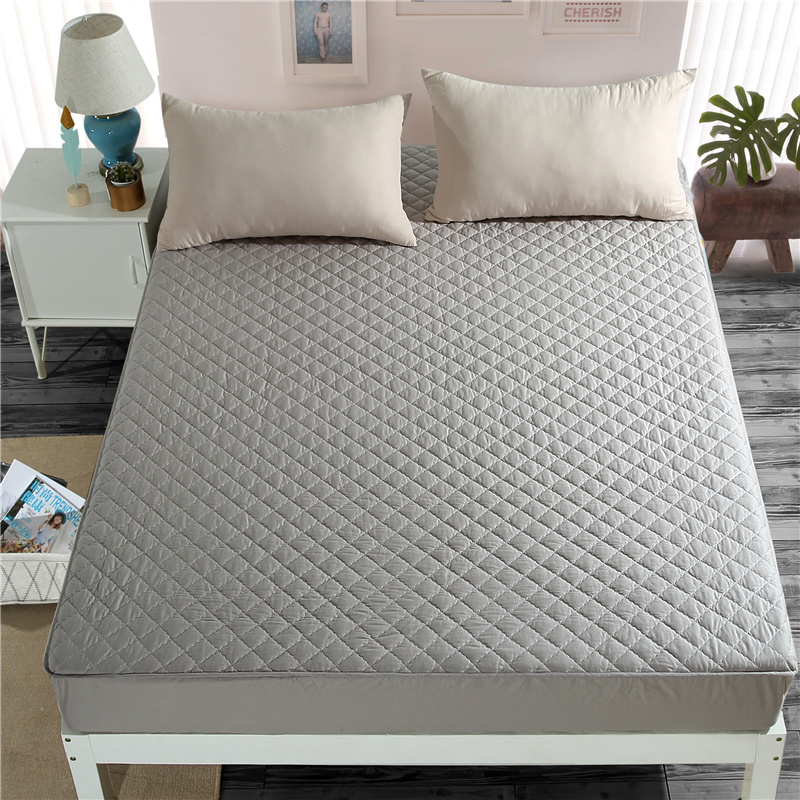 床笠纯棉单件加厚夹棉床罩床垫套全棉席梦思保护套棕垫防滑1.8m