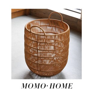 HOME大号塑料藤编防水脏衣篮篓浴室洗衣Z篮家用日式 MOMO
