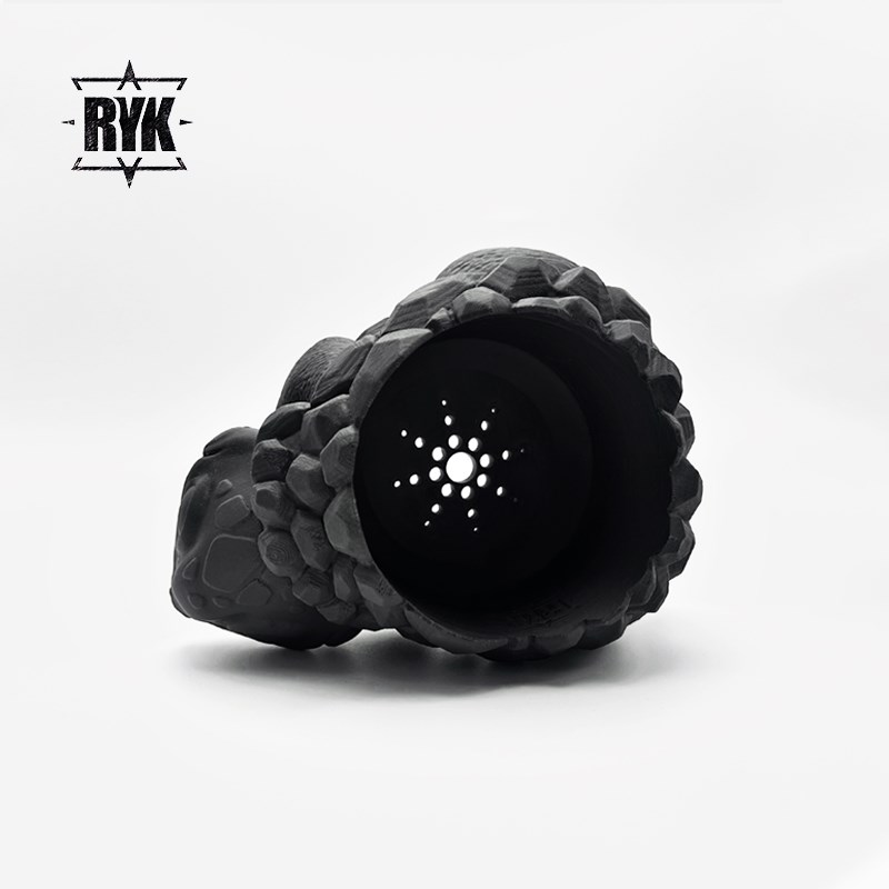 多肉花盆山龟甲龙布纹球创意可爱植物桌面小盆3d打印透气块根花盆