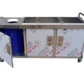 收残台收餐车商用收食台泔水台餐具垃圾桶餐盘残食回收车