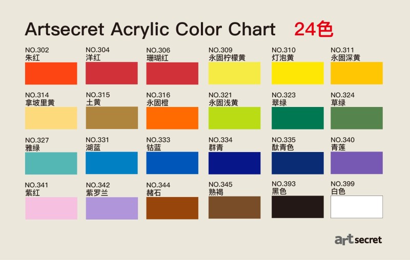 韩国丙烯绘画颜料色装绘画颜料