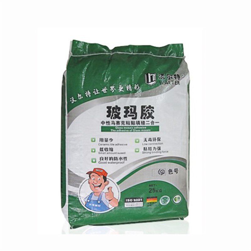 欧式水晶玻璃镜面马赛瓷砖中性玻玛胶胶泥粘结剂填缝二合一