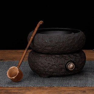 o全自动煮茶炉泡茶铸铁茶碗日式 铁壶煮茶器电陶炉套装 复古铁艺茶