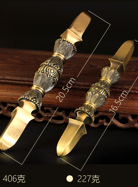 纯铜唐密真言宗独股杵金刚杵降魔杵法器宝杵一字杵修法佛摆件包邮