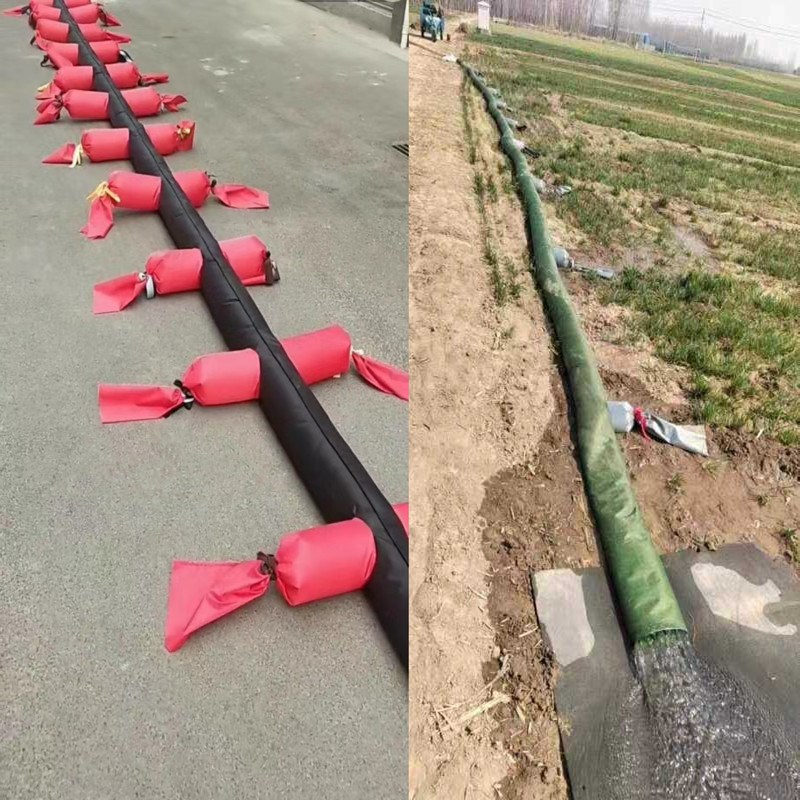 5寸20/30米米浇地布水带灌溉水袋水管布袋袖管带袖