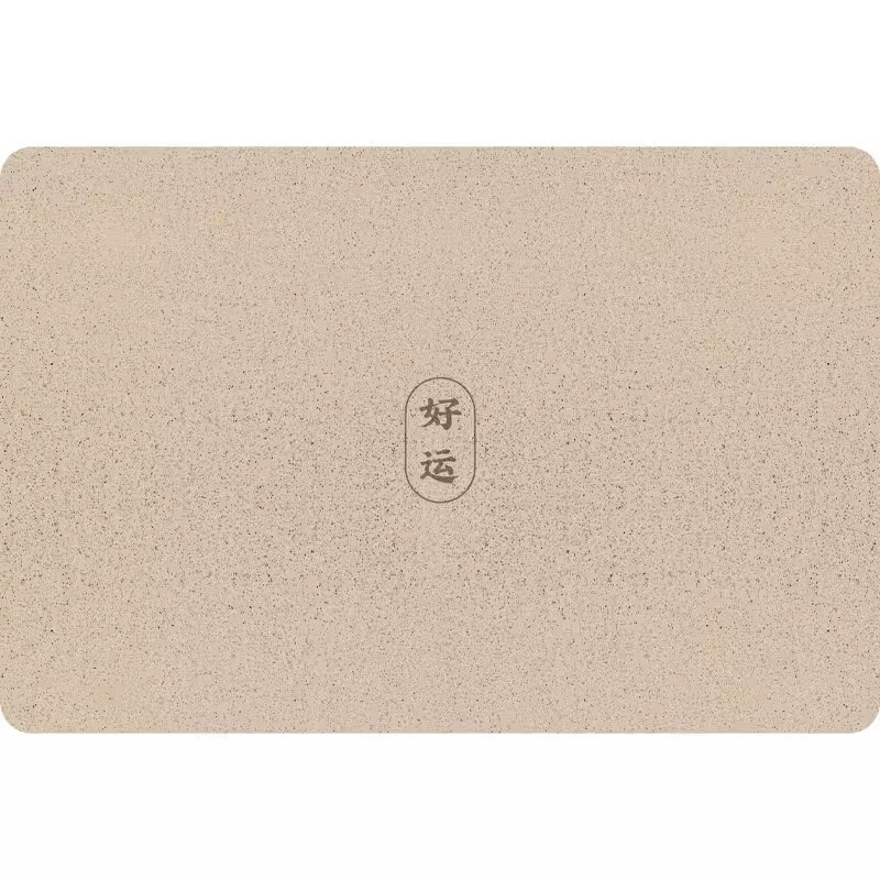 简约入户门垫丝圈进门玄关防滑耐脏家用脚垫大门外可裁剪PVC地垫