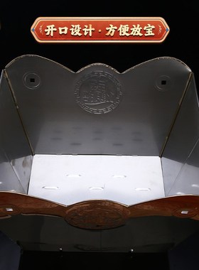 烧纸桶家用室内化元宝烧纸钱化宝炉焚烧桶烧宝盆折叠不锈钢烧金桶