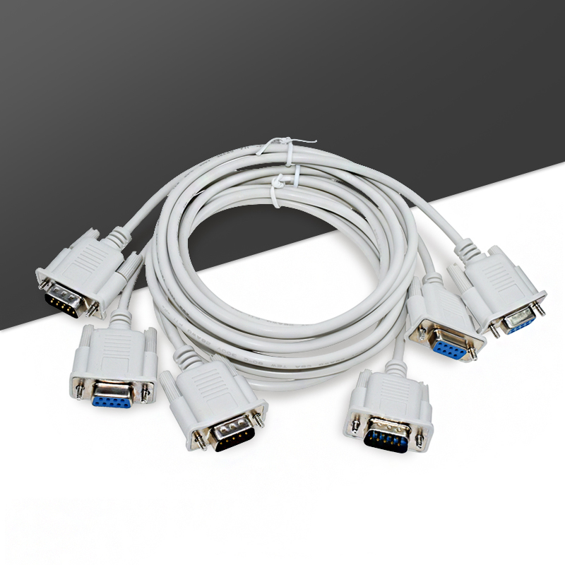 包邮 9针串口线 COM数据线 DB9公对母延长线9针对孔 1.5米直连