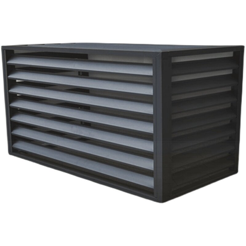 空调外机保护罩铝单板雕防雨防嗮网铝合金装饰百叶窗格栅防护栏