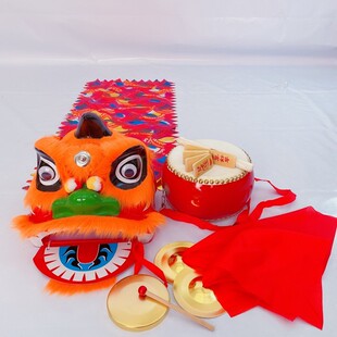 耐摔舞狮子儿童舞狮道具整儿童舞狮子醒狮舞狮头学校