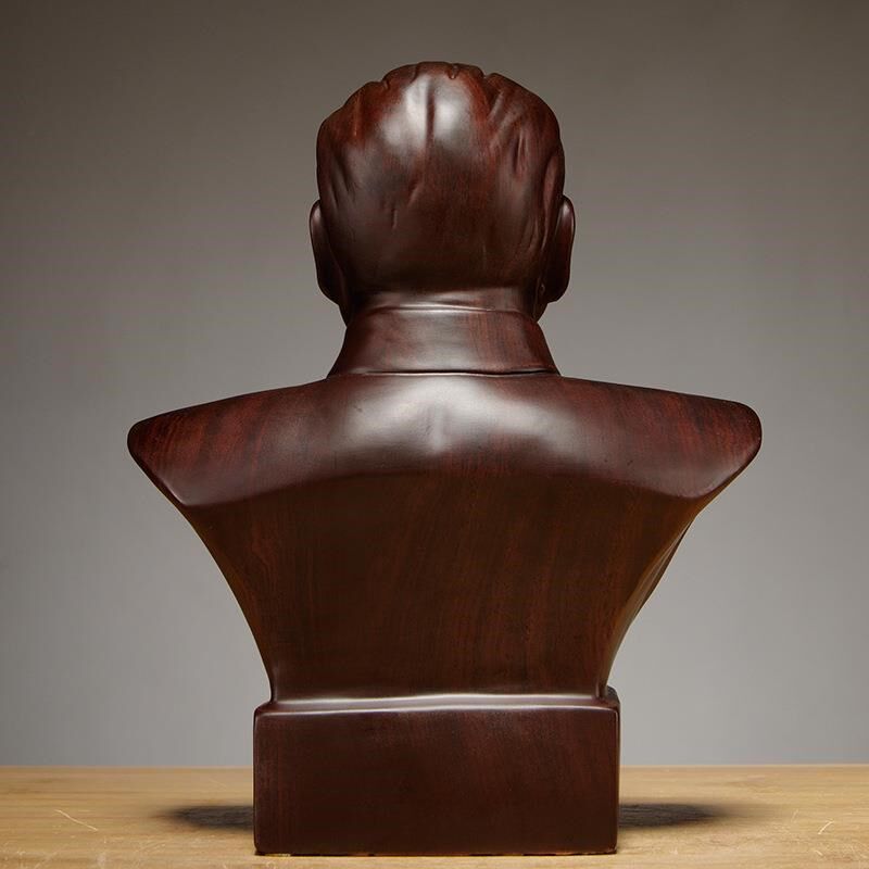 黑檀实木雕刻邓小平头像雕像工艺品家居办公客厅装饰商务礼品,特色手工艺,白族木雕,淘宝优惠券,粉丝福利购,淘宝优惠卷