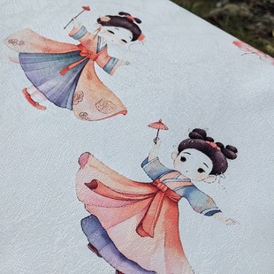 女孩爱古筝防尘罩儿童档卡通敦煌古风古筝防尘罩盖布