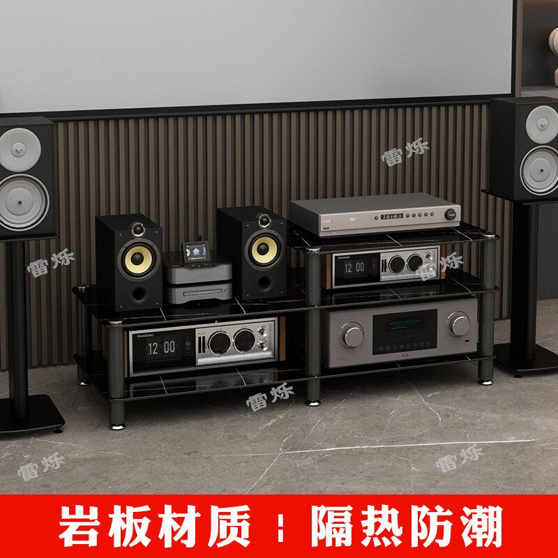 雷烁端功放柜影音设备柜音响支架落地音响柜功放放置架