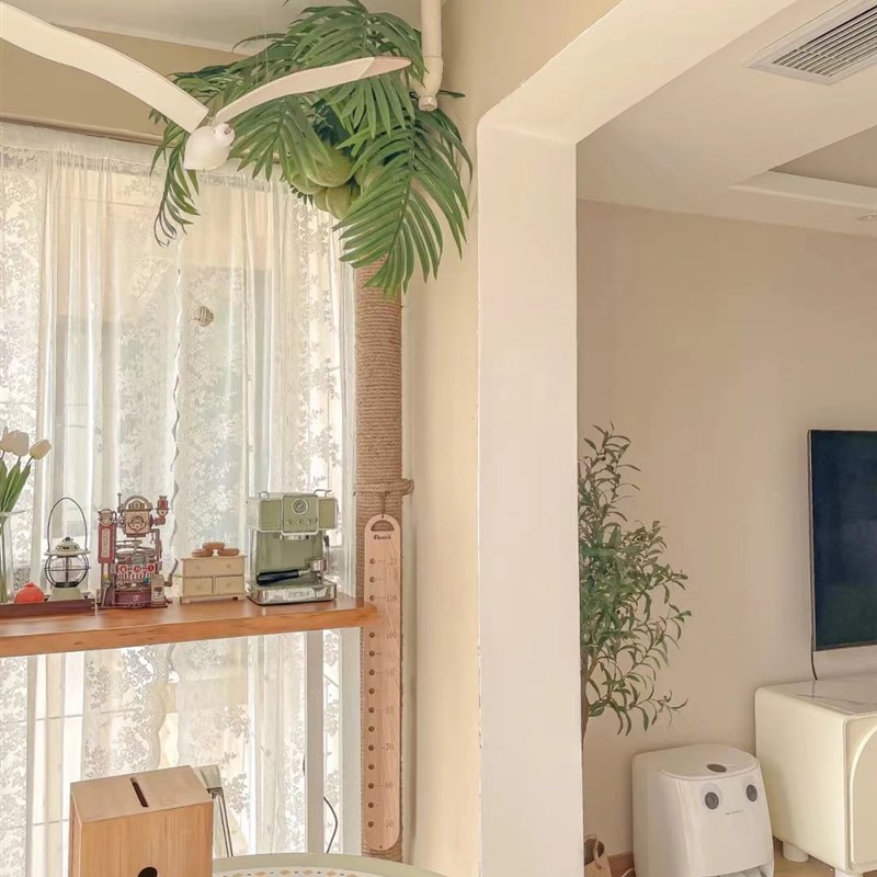 室外阳台水管下水管道装饰管道改造美化遮丑diyS仿真椰子树材料包