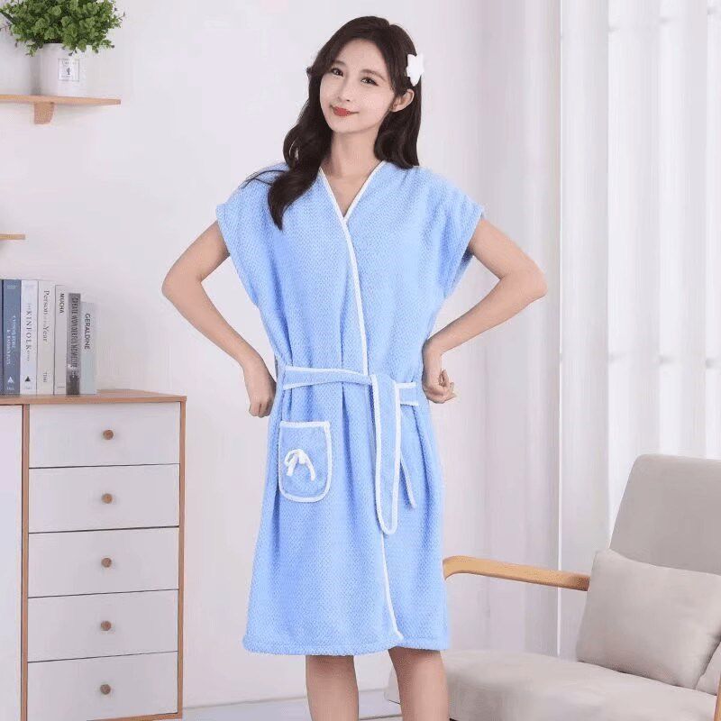女士穿式浴巾夏季薄款洗澡裹浴袍大人夏天吸水速干22新款
