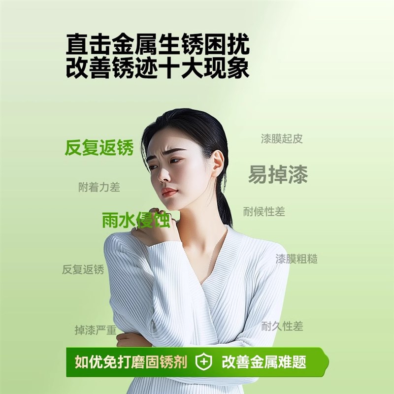 防锈漆金属防腐免除锈油漆免打磨铁锈转化剂水性自喷家用自刷涂料