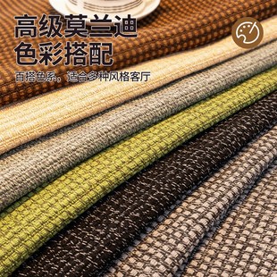 现代风沙发垫新款耐磨防猫抓罩仿棉麻沙发巾一整张全盖