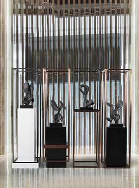 售楼处酒店大堂走廊大型落地雕塑艺术品样板房摆件现代别墅装饰品