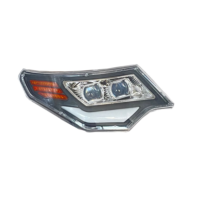 电动三轮车前大灯总成超亮头灯塑胶网后尾灯全封闭四轮LED强光灯